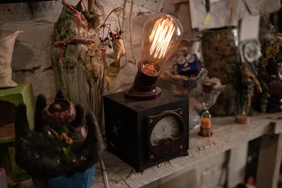 cozy restaurant interior warm lighting